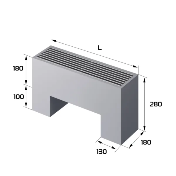 Конвектор напольный Royal Thermo STEP-180/180/500-3-N-SS-LG-NA — изображение 2