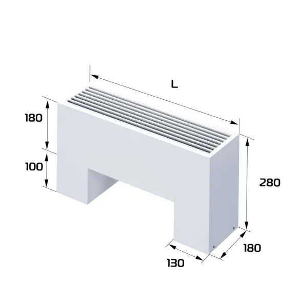 Конвектор напольный Royal Thermo STEP-180/180/500-3-N-WT-LG-NA — изображение 2