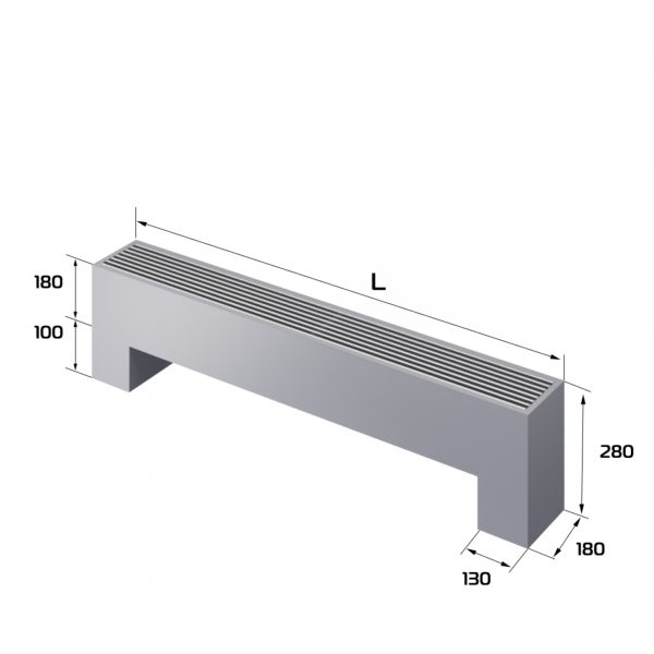 Конвектор напольный Royal Thermo STEP-180/180/900-3-N-SS-LG-NA — изображение 2