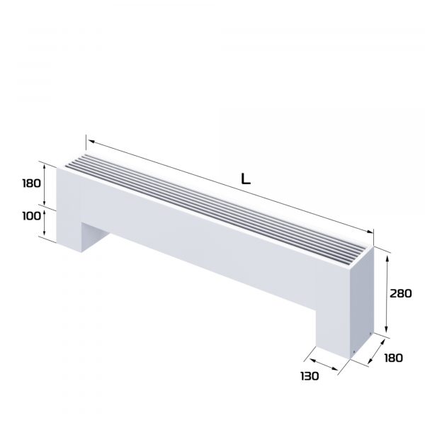 Конвектор напольный Royal Thermo STEP-180/180/900-3-N-WT-LG-NA — изображение 2