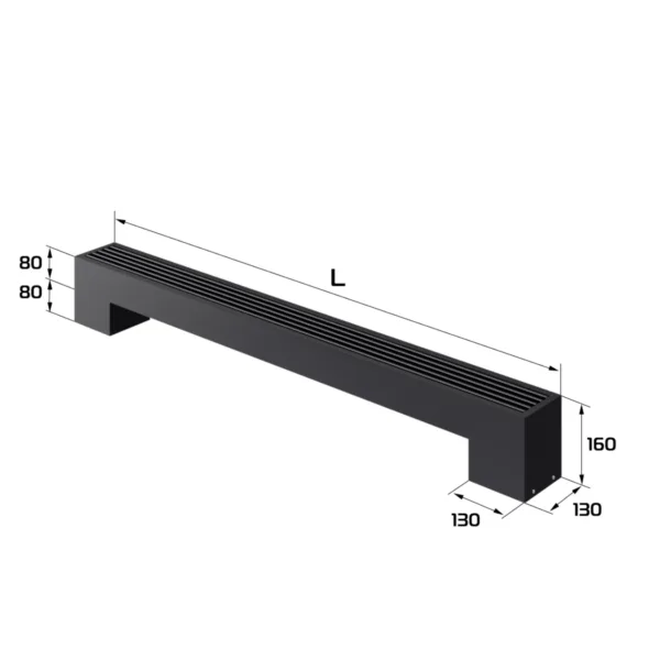 Конвектор напольный Royal Thermo STEP-80/130/1100-1-N-BL-LG-BL — изображение 2