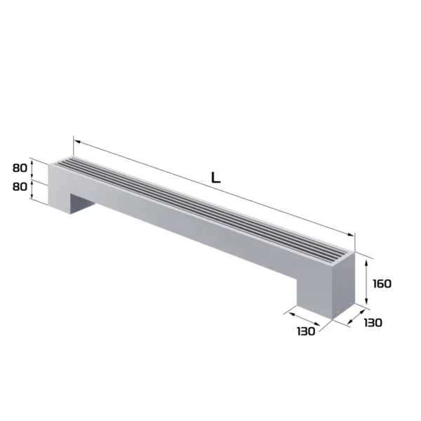 Конвектор напольный Royal Thermo STEP-80/130/1200-1-N-SS-LG-NA — изображение 2