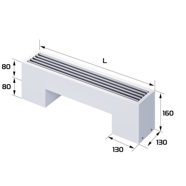 Конвектор напольный Royal Thermo STEP-80/130/600-1-N-WT-LG-NA — изображение 2