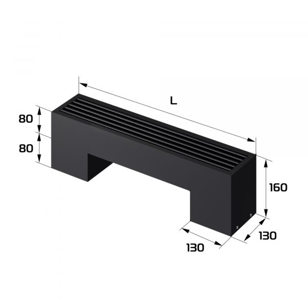 Конвектор напольный Royal Thermo STEP-80/130/700-1-N-BL-LG-BL — изображение 2