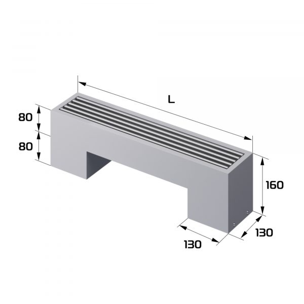 Конвектор напольный Royal Thermo STEP-80/130/700-1-N-SS-LG-NA — изображение 2
