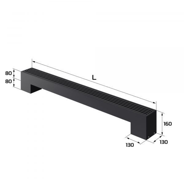 Конвектор напольный Royal Thermo STEP-80/130/800-1-N-BL-LG-BL — изображение 2