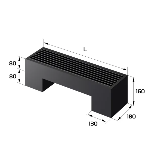 Конвектор напольный Royal Thermo STEP-80/180/500-1-N-BL-LG-BL — изображение 2