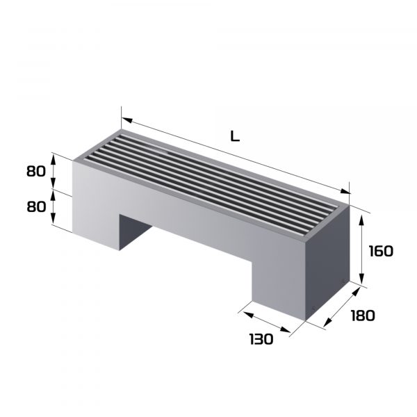Конвектор напольный Royal Thermo STEP-80/180/600-1-N-SS-LG-NA — изображение 2
