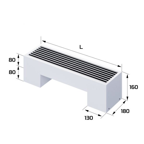 Конвектор напольный Royal Thermo STEP-80/180/600-1-N-WT-LG-NA — изображение 2