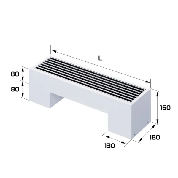 Конвектор напольный Royal Thermo STEP-80/180/700-1-N-WT-LG-NA — изображение 2
