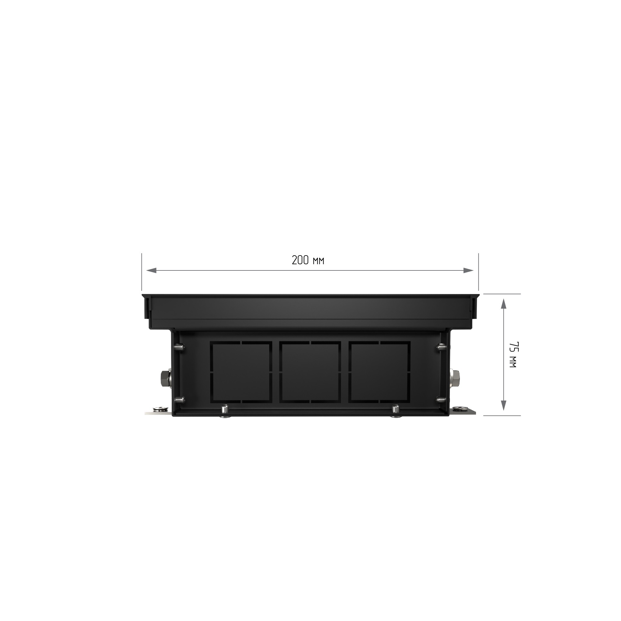 Конвектор внутрипольный Royal Thermo ATRIUM-75/200/2000-DG-U-LB — изображение 3