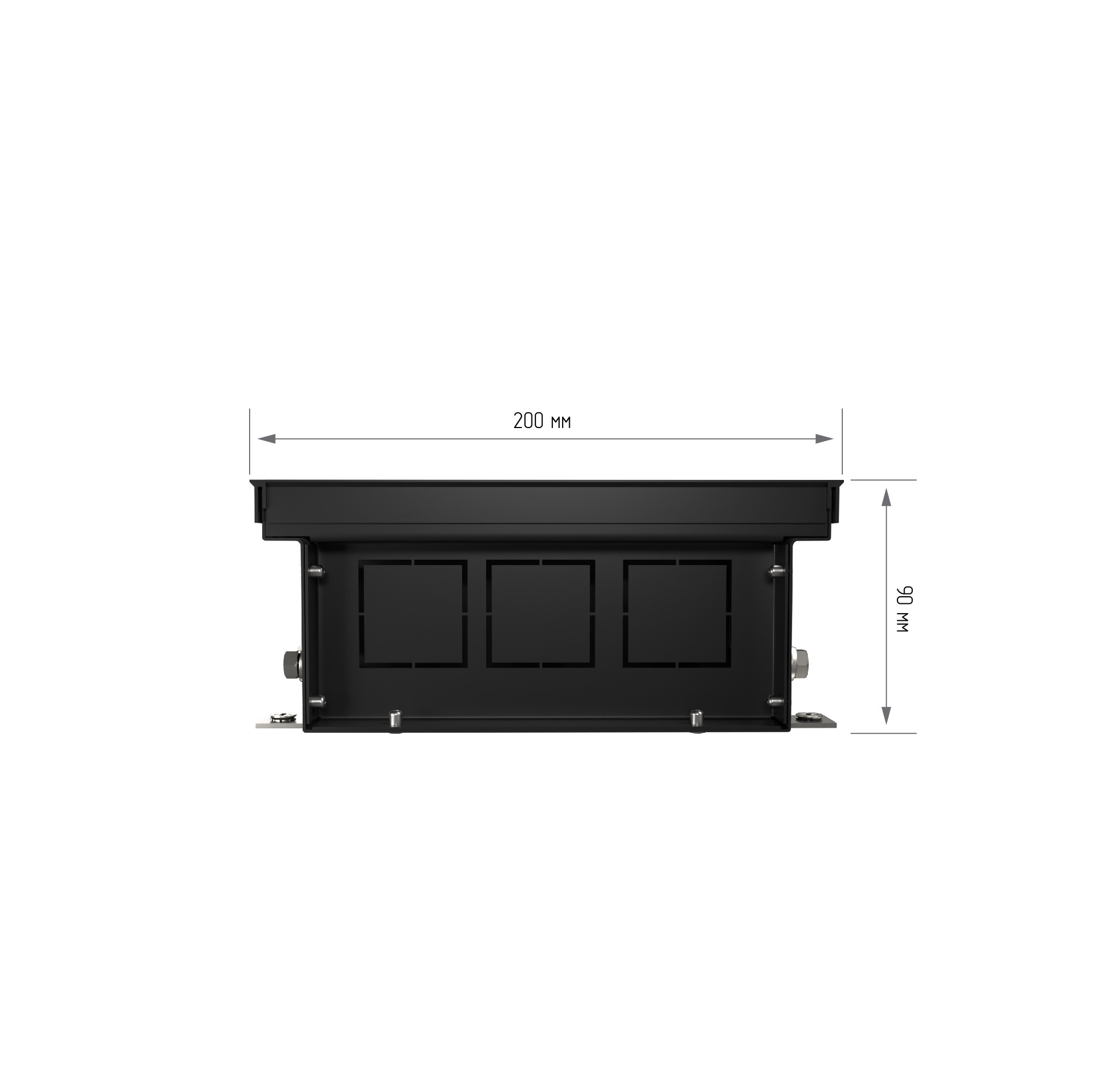 Конвектор внутрипольный Royal Thermo ATRIUM-90/200/2000-DG-U-LB — изображение 3