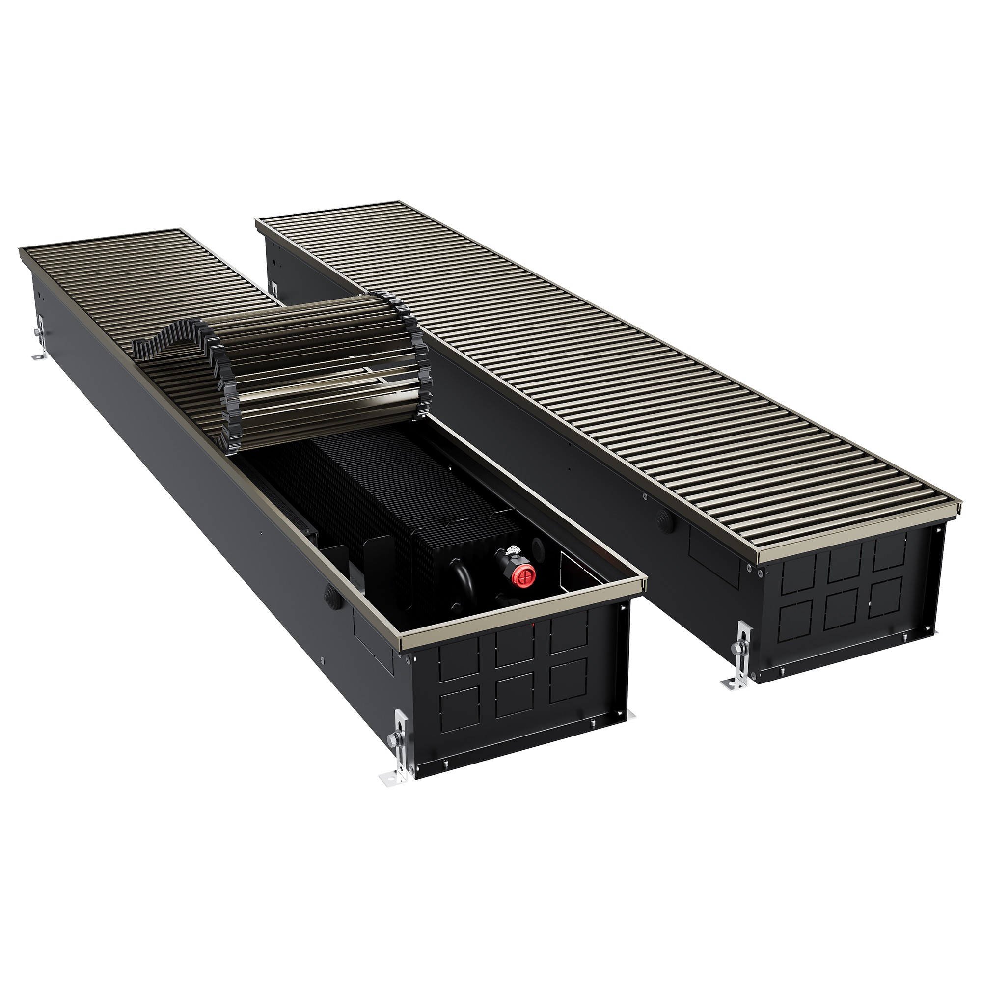 Конвектор внутрипольный Royal Thermo ATRIUM TURBO-150/250/1800-DG-U-DB