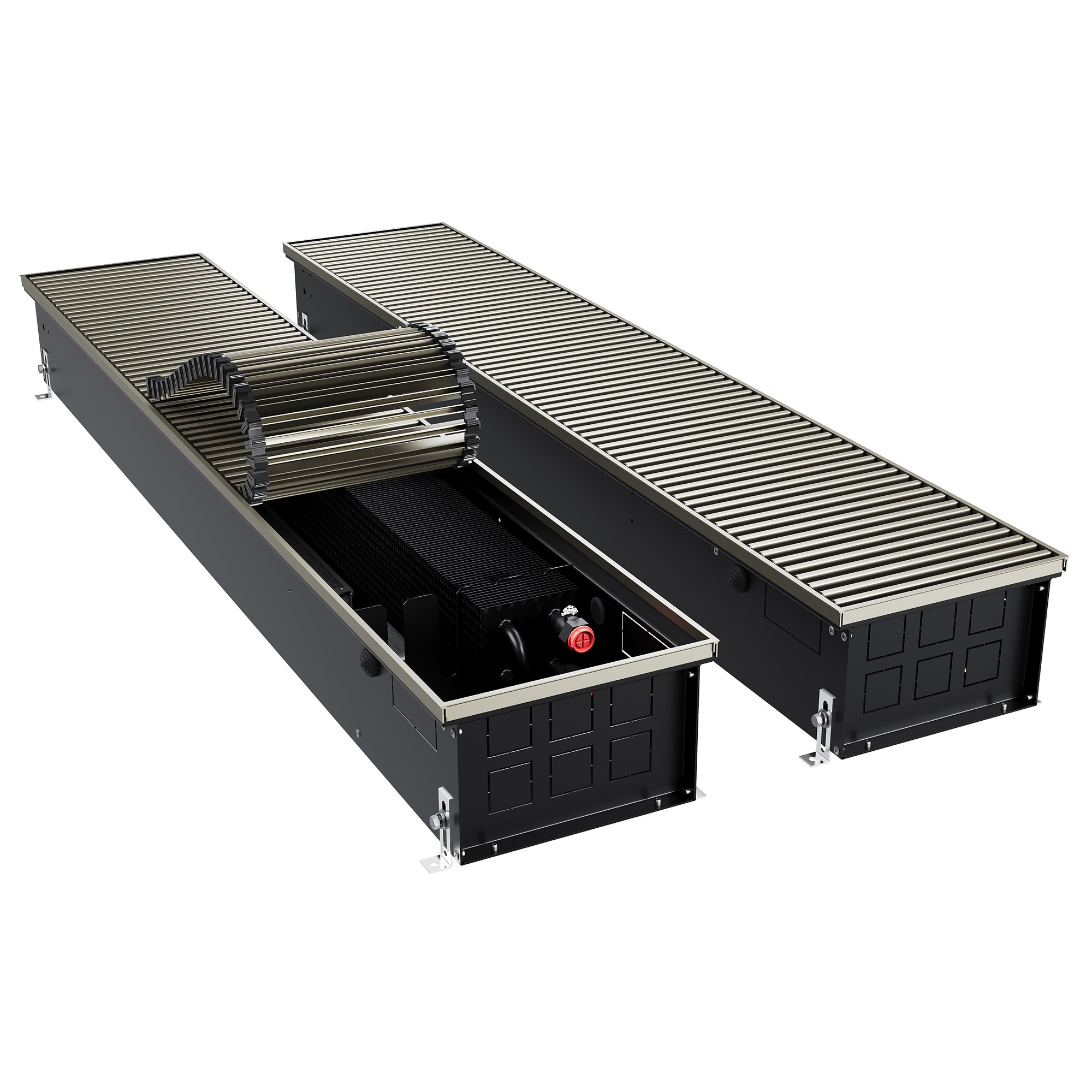 Конвектор внутрипольный Royal Thermo ATRIUM TURBO-150/250/3000-DG-U-LB