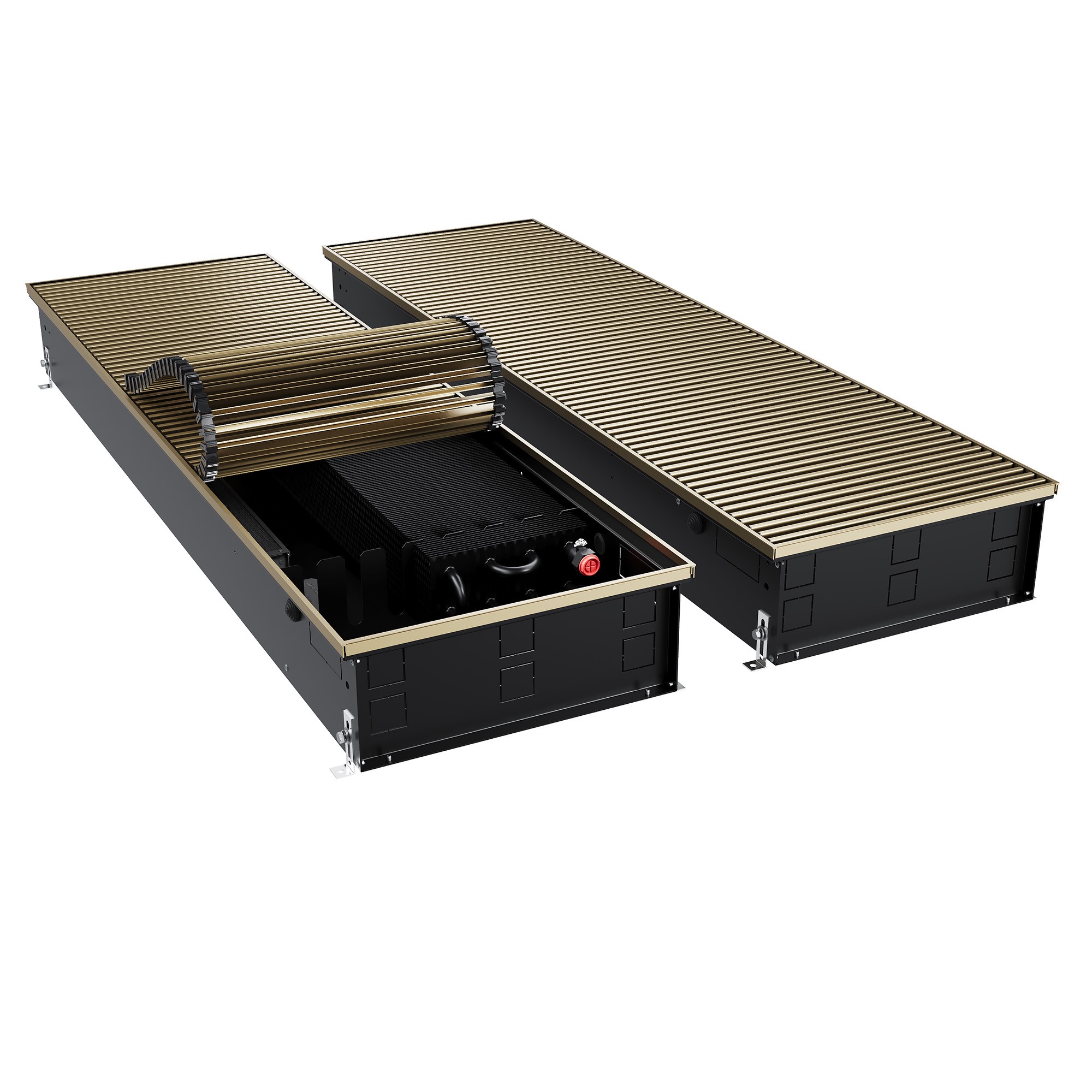 Конвектор внутрипольный Royal Thermo ATRIUM TURBO-150/400/2500-DG-U-AU