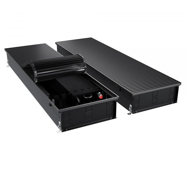 Конвектор внутрипольный Royal Thermo ATRIUM TURBO-150/400/2600-DG-U-BL