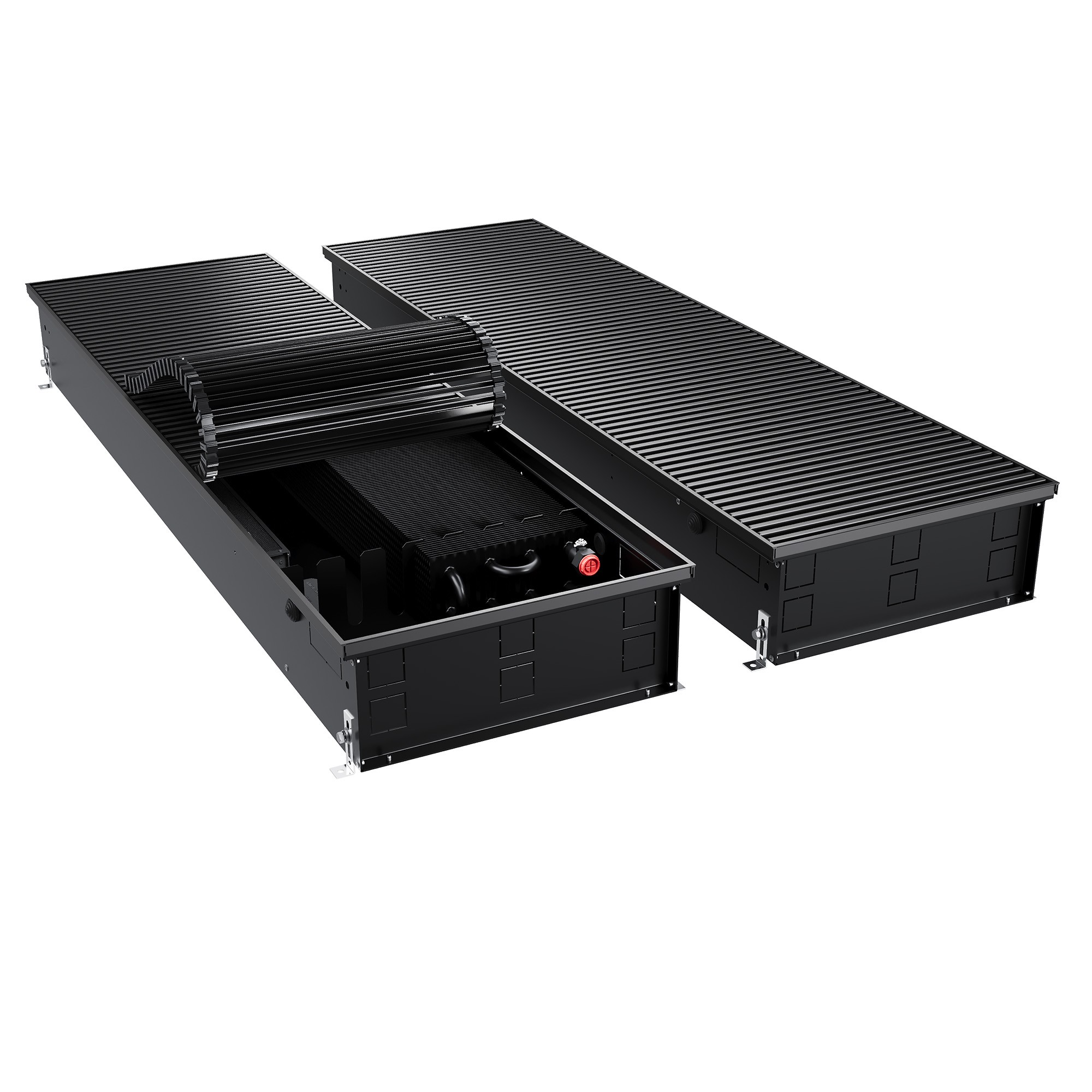 Конвектор внутрипольный Royal Thermo ATRIUM TURBO-150/400/3000-DG-U-BL