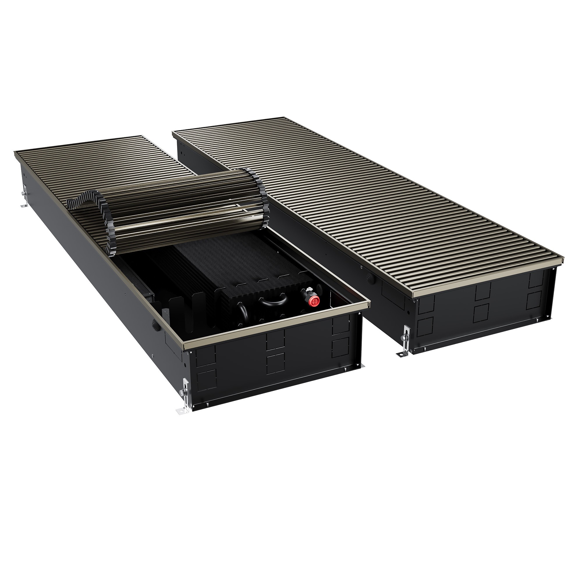 Конвектор внутрипольный Royal Thermo ATRIUM TURBO-150/400/3000-DG-U-DB