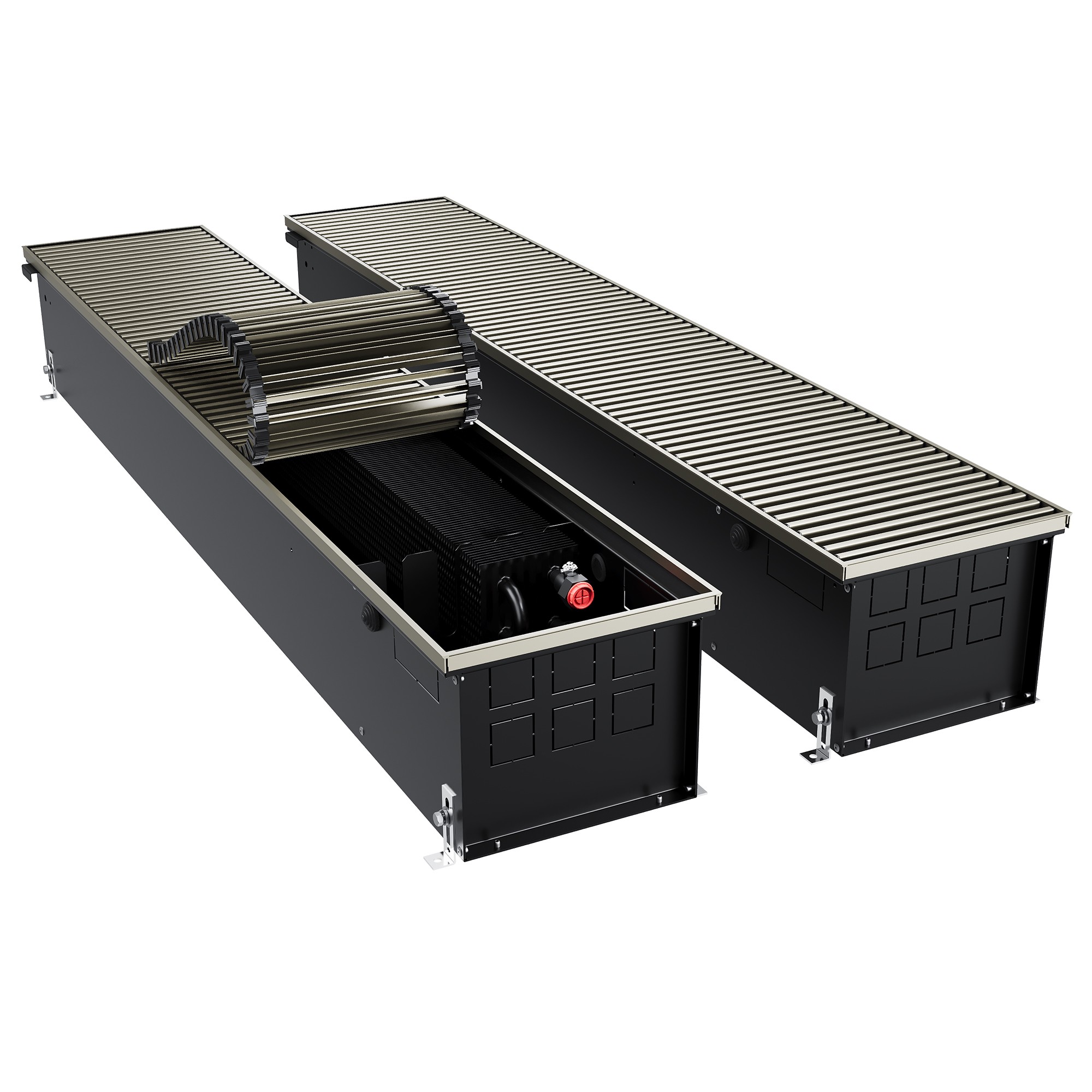 Конвектор внутрипольный Royal Thermo ATRIUM TURBO-190/250/2800-DG-U-LB