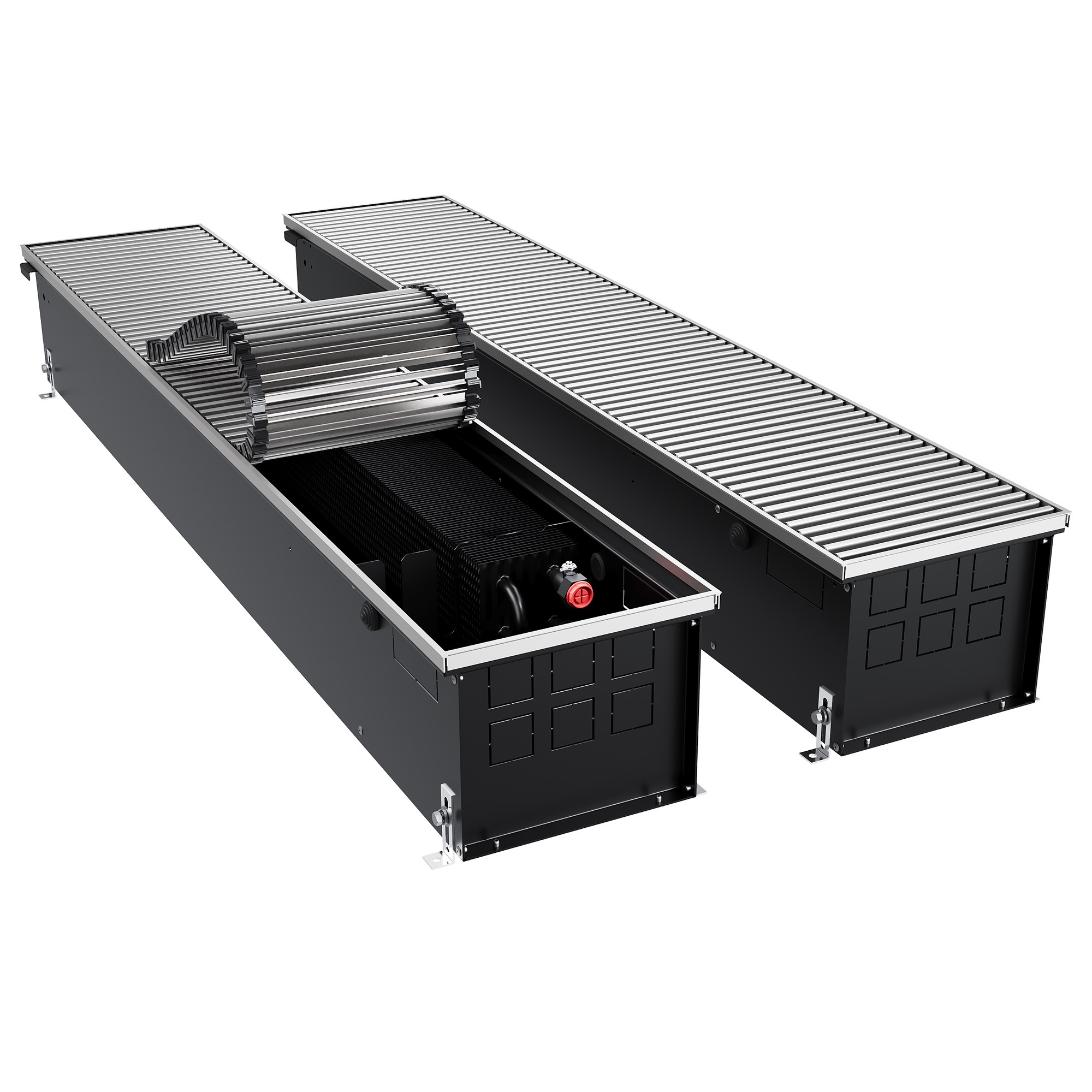 Конвектор внутрипольный Royal Thermo ATRIUM TURBO-190/250/2900-DG-U-NA