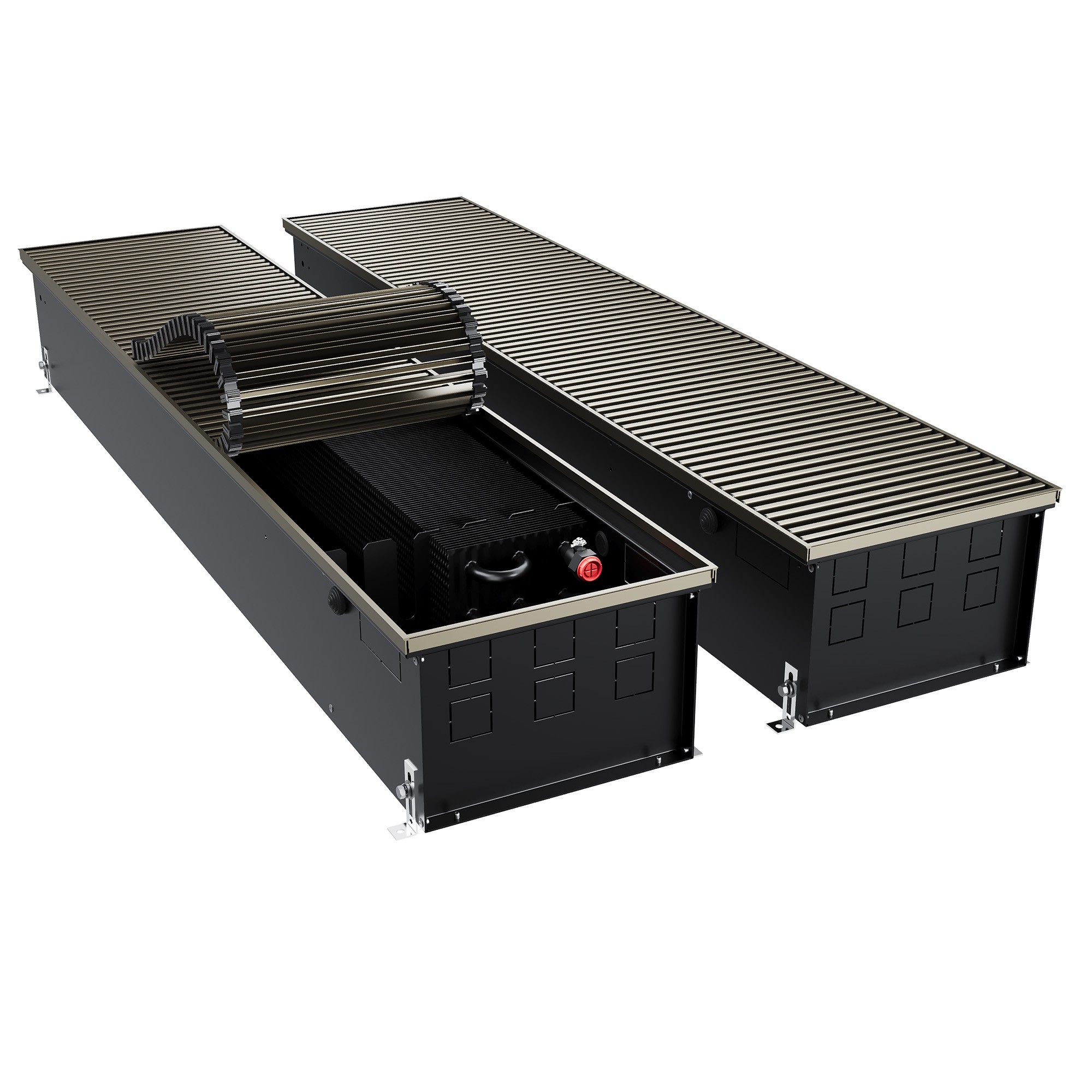 Конвектор внутрипольный Royal Thermo ATRIUM TURBO-190/300/2800-DG-U-DB