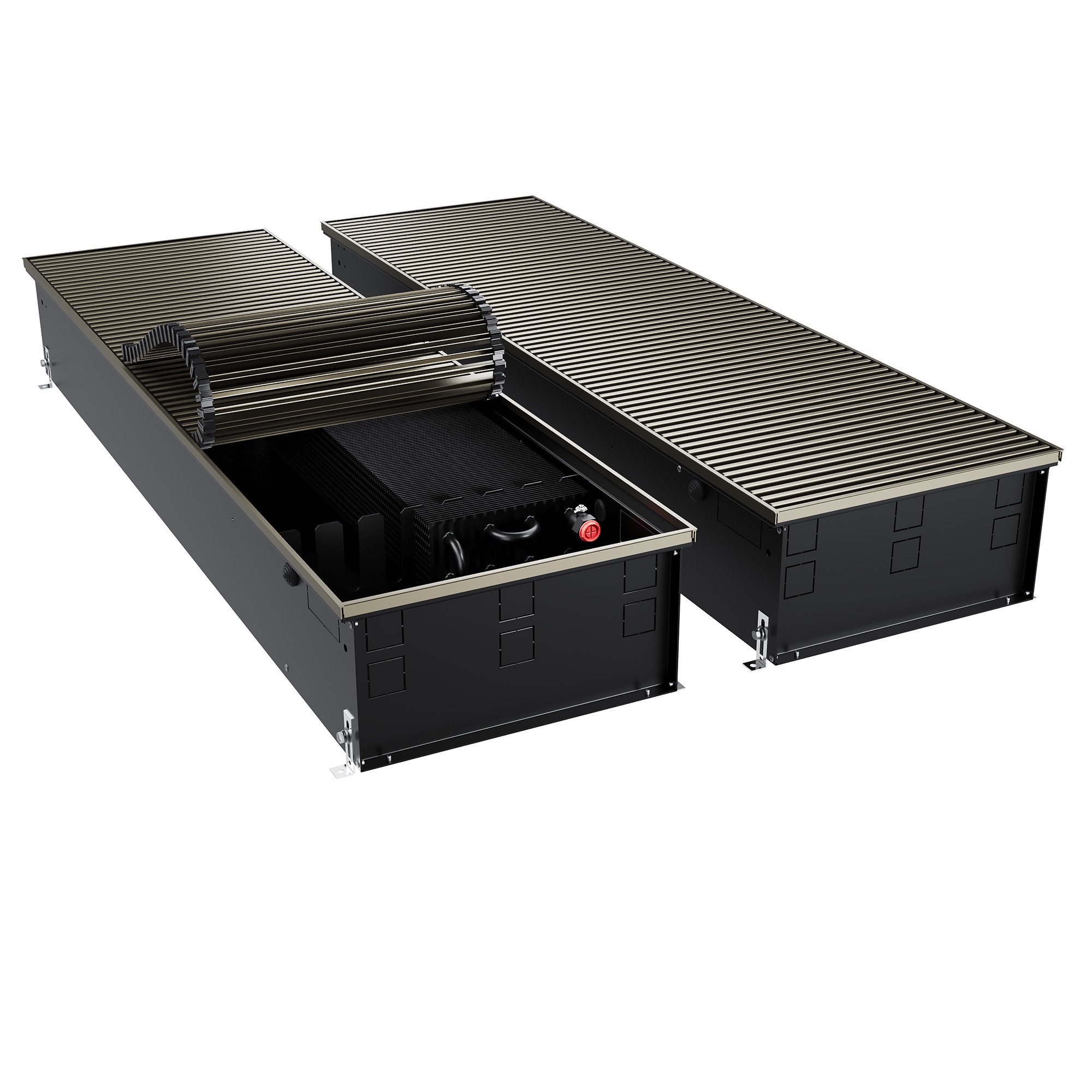 Конвектор внутрипольный Royal Thermo ATRIUM TURBO-190/400/2200-DG-U-DB
