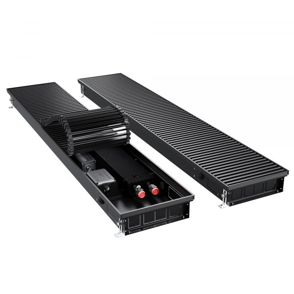 Конвектор внутрипольный Royal Thermo ATRIUM TURBO-80/250/2400-DG-U-BL