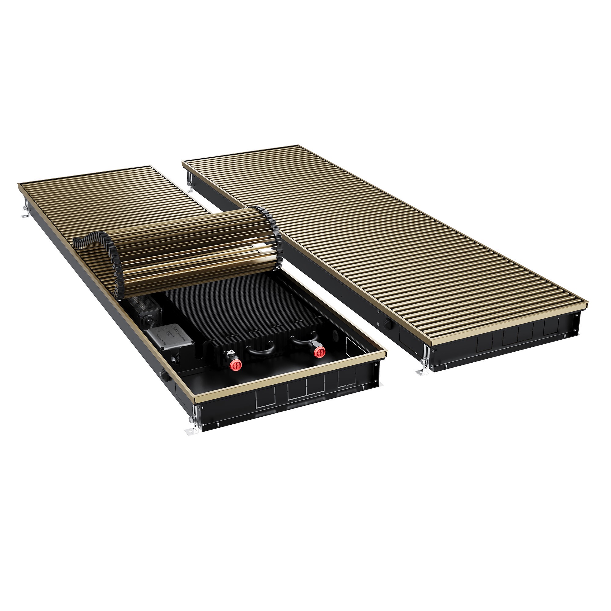 Конвектор внутрипольный Royal Thermo ATRIUM TURBO-80/400/2700-DG-U-AU
