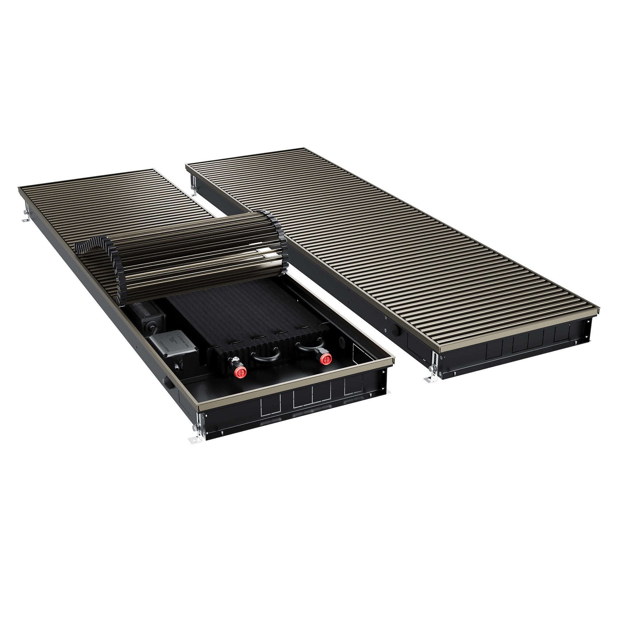 Конвектор внутрипольный Royal Thermo ATRIUM TURBO-80/400/2700-DG-U-LB