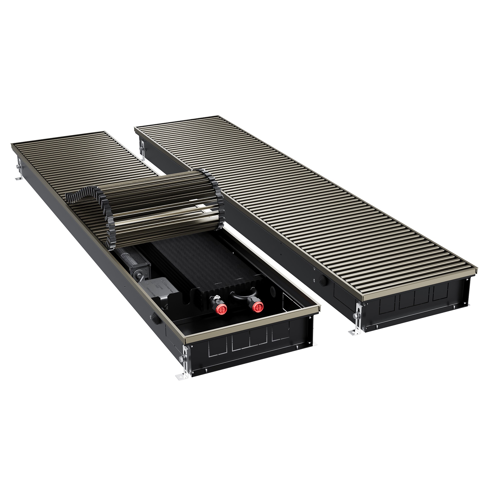 Конвектор внутрипольный Royal Thermo ATRIUM TURBO-90/300/2400-DG-U-DB