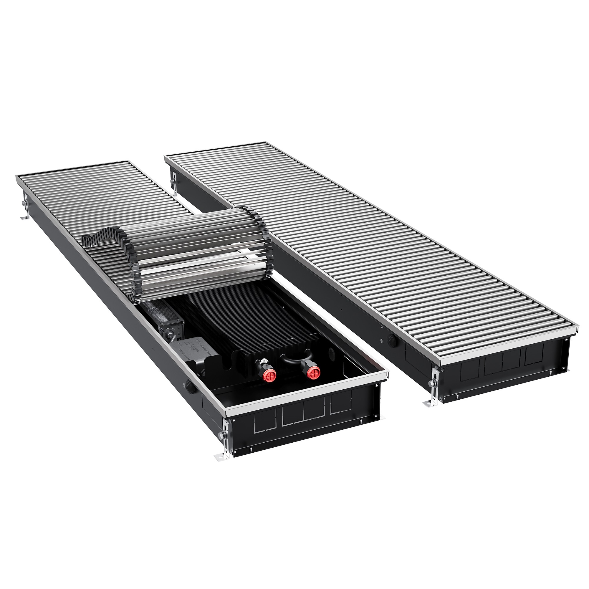 Конвектор внутрипольный Royal Thermo ATRIUM TURBO-90/300/2900-DG-U-NA