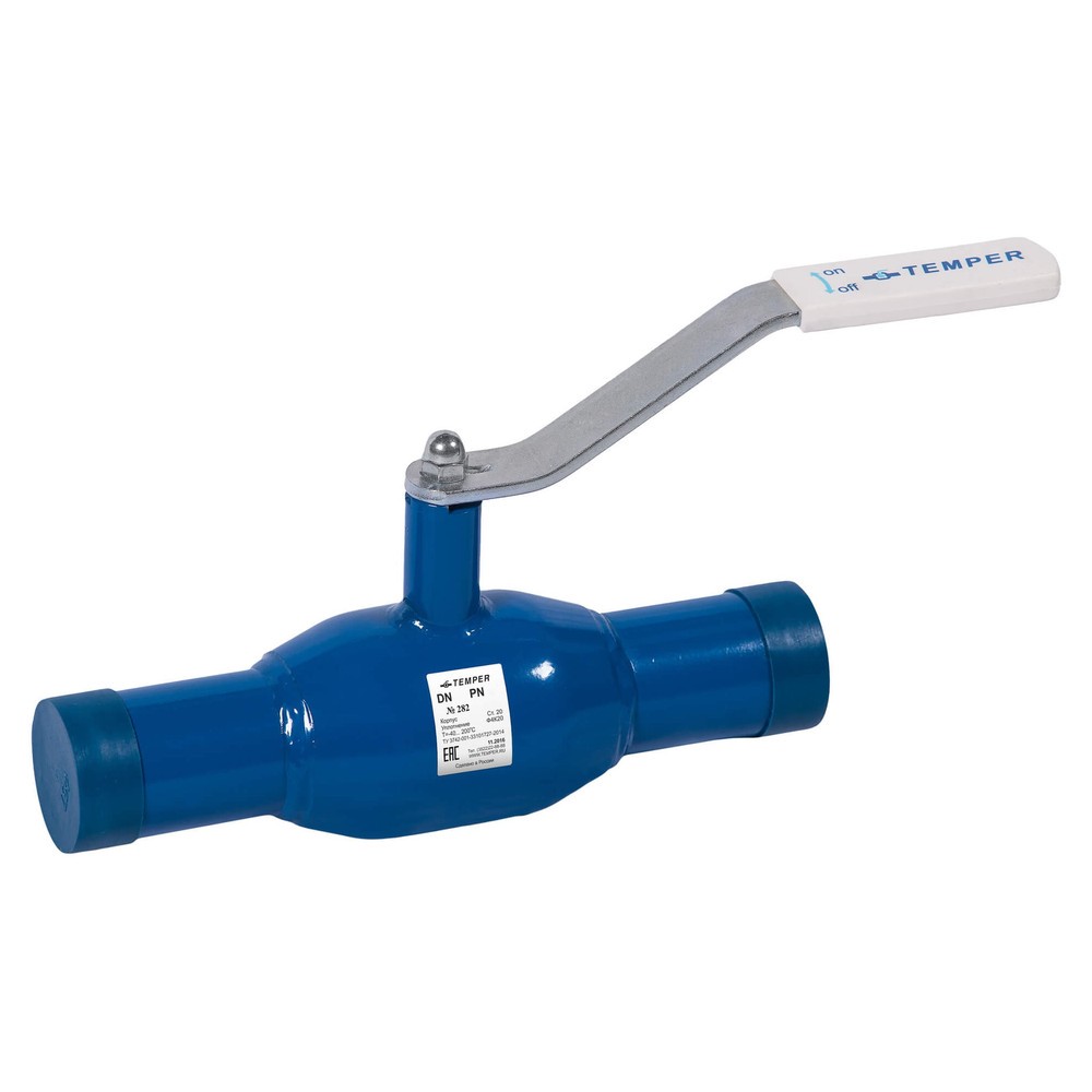 Кран шаровый TEMPER DN20 PN40 с/проходной приварной