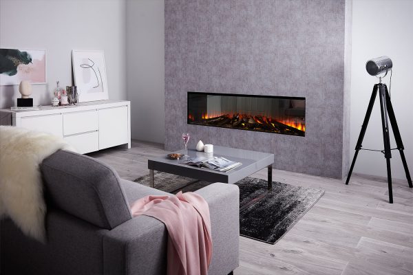 Линейные очаги New Forest 1600 with Deluxe Real logs