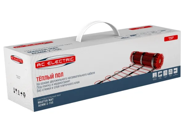 Мат нагревательный AC ELECTRIC ACMM 2-150-0.5 (комплект теплого пола) — изображение 2
