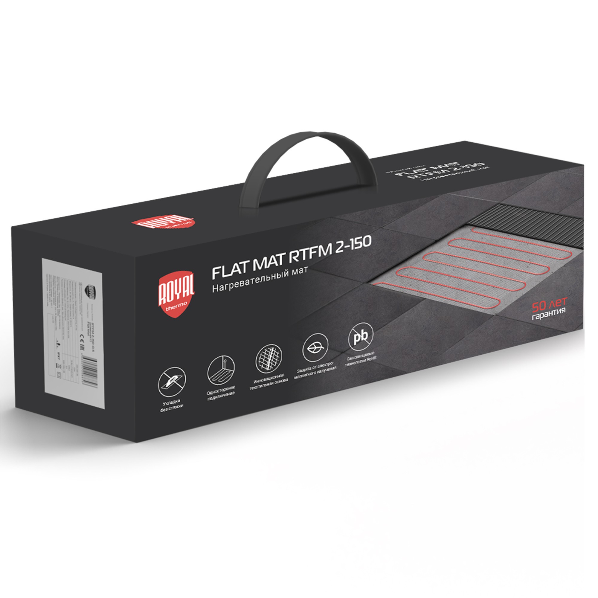 Мат нагревательный Royal Thermo Flat Mat RTFM 2-150-9 с терморегулятором RTO-16 — изображение 4