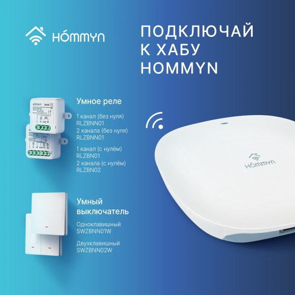 Модуль реле HOMMYN zigbee 1 канал (с нейтралью) RLZBN01 — изображение 8
