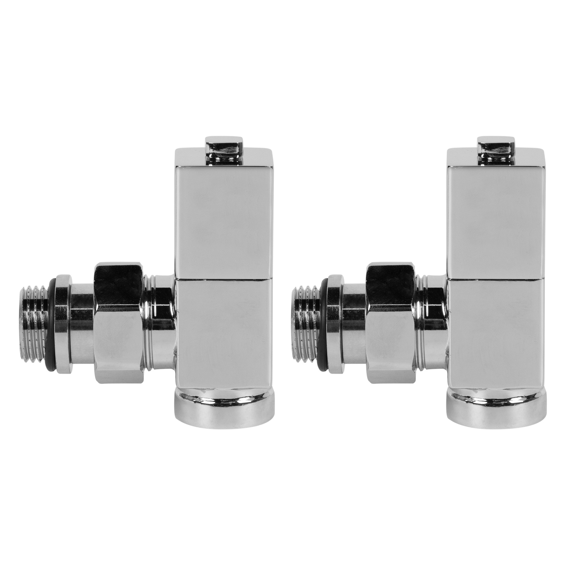 Набор дизайн-вентилей CUBE, угловой (хром) 1/2quot; — изображение 3