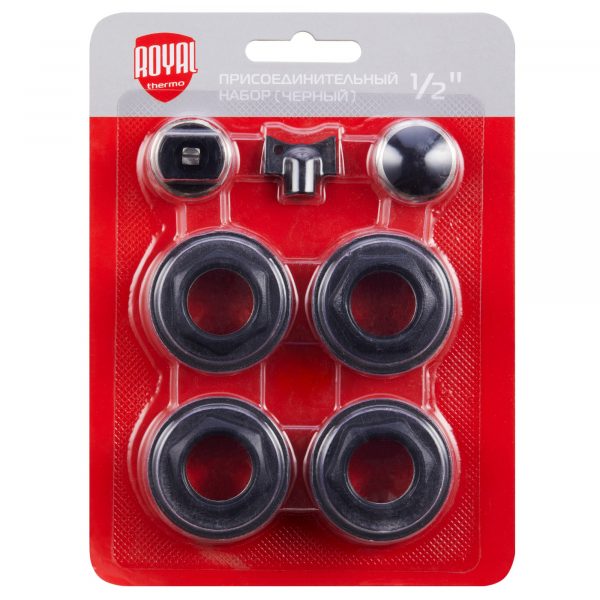 Набор присоединительный Royal Thermo 1/2'' black — изображение 2