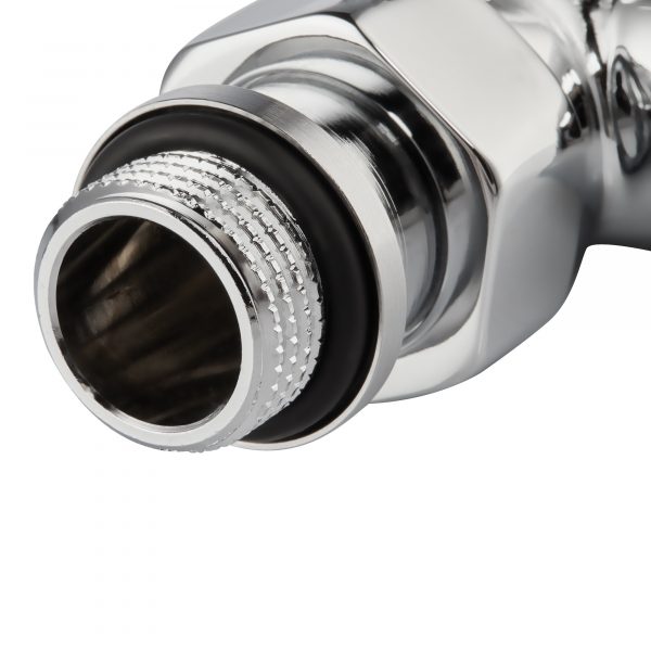 Набор термостатический для радиатора осевой Royal Thermo Design Pro 15 мм М30х1,5 (Хром) — изображение 4