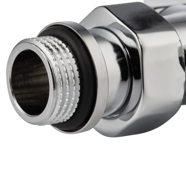 Набор термостатический для радиатора угловой Royal Thermo Design Pro 15 мм М30х1,5 (Хром) — изображение 4