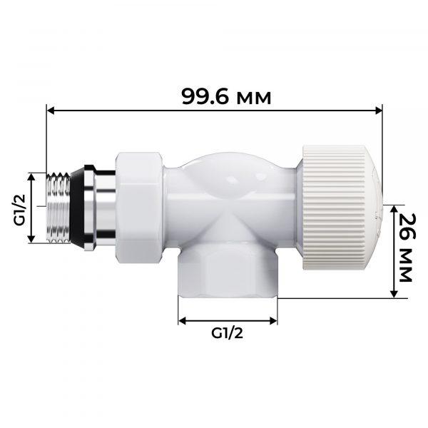 Набор термостатический осевой Royal Thermo Design 1/2quot;М30х1,5 (Белый) — изображение 4