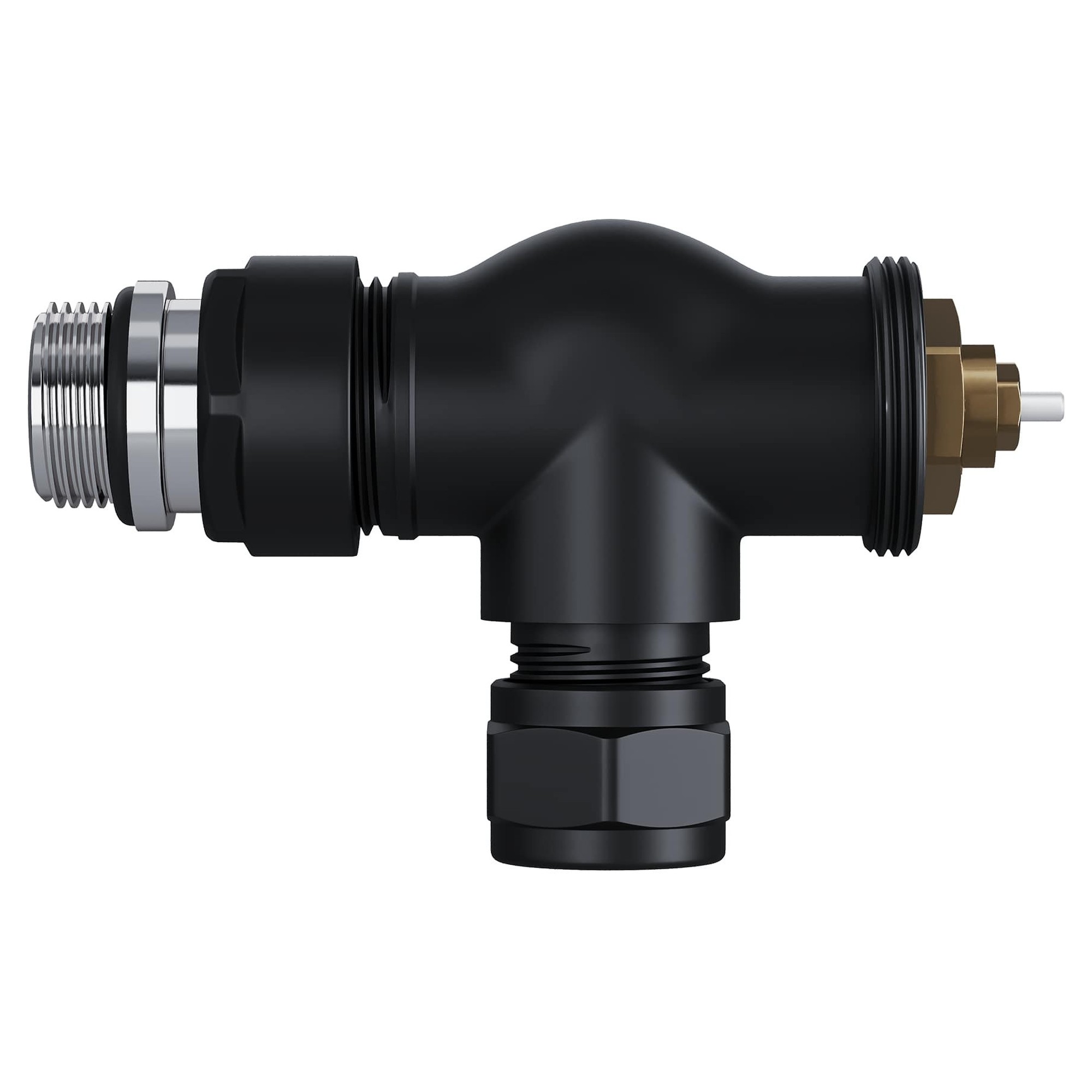 Набор термостатический осевой Royal Thermo Design Pro 15мм М30х1,5 (Черный) — изображение 5