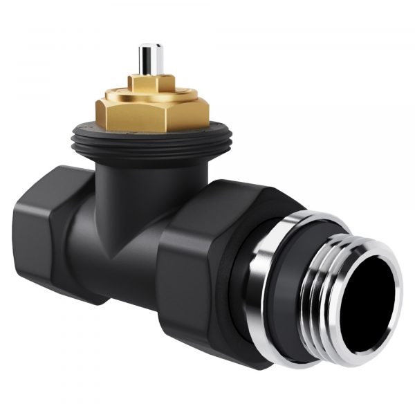 Набор термостатический прямой Royal Thermo Design 1/2quot;М30х1,5 (Черный) — изображение 3