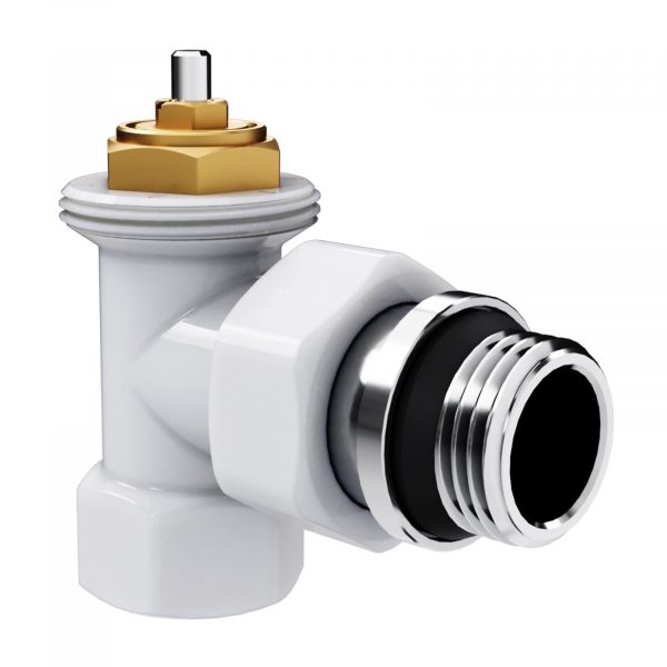 Набор термостатический угловой Royal Thermo Design 1/2quot;М30х1,5 (Белый) — изображение 3