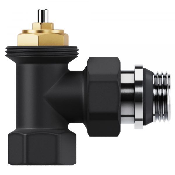 Набор термостатический угловой Royal Thermo Design 1/2quot;М30х1,5 (Черный) — изображение 5