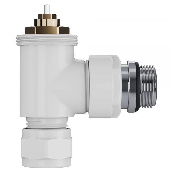 Набор термостатический угловой Royal Thermo Design Pro 15мм М30х1,5 (Белый) — изображение 5