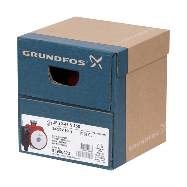 Насос циркуляционный Grundfos UP 20-45 N — изображение 7