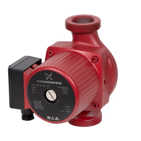 Насос циркуляционный GRUNDFOS UPS 25-80 EU, без гаек — изображение 5