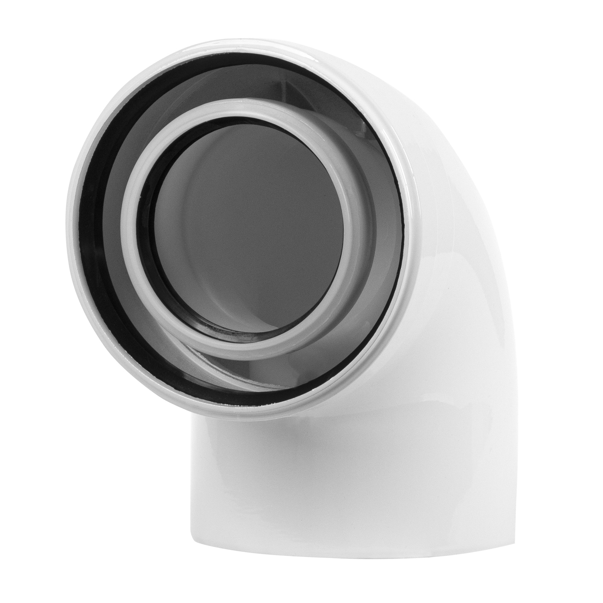 Отвод коаксиальный Royal Thermo 80/125