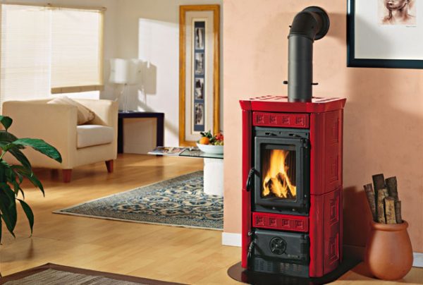 Печи-камины La Nordica Gaia Bordeaux (бордовый) — изображение 5